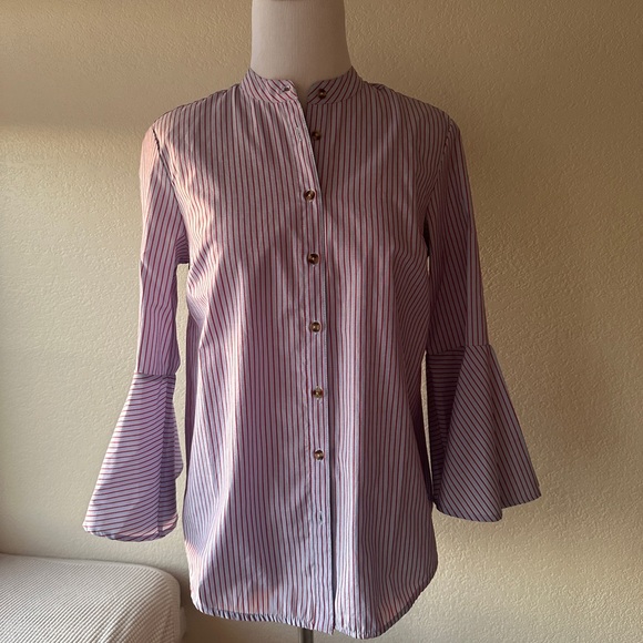 Maeve Bell-Sleeve Poplin Buttondown - Picture 5 of 9